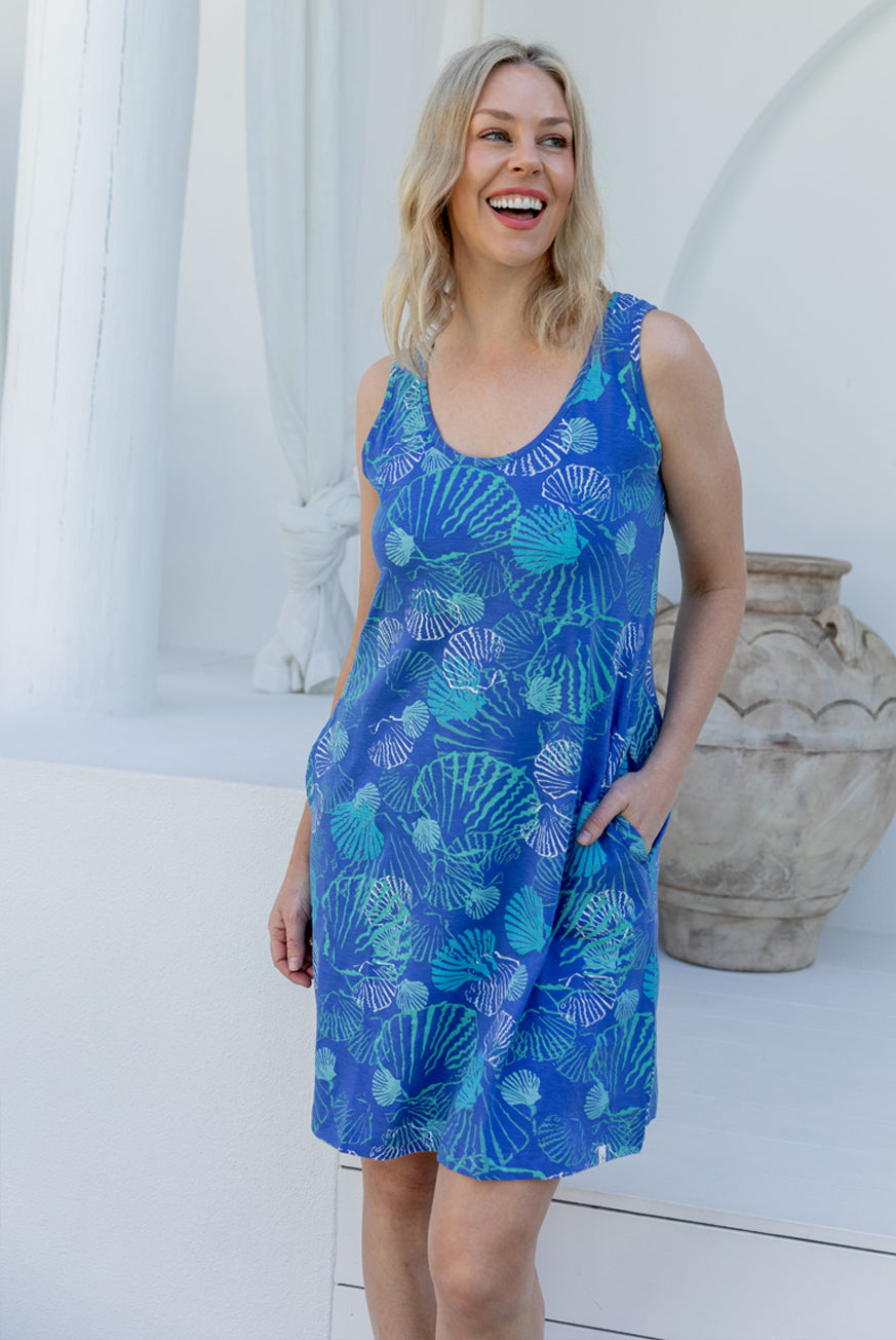 Ocean Floor Cotton Dress