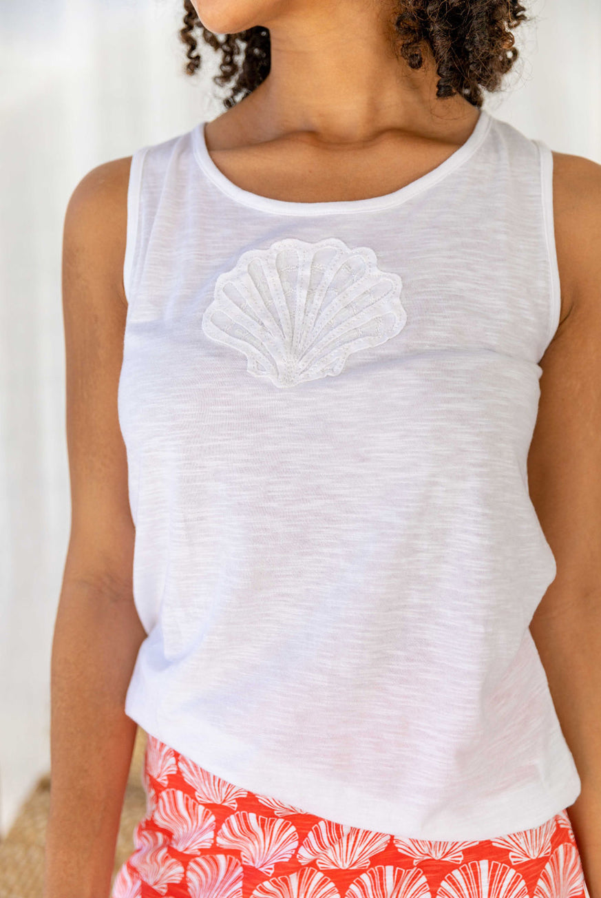 SeaShell Cotton Tank Top
