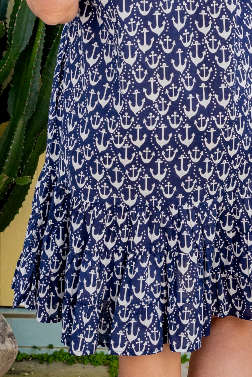 Anchor Cotton Dress