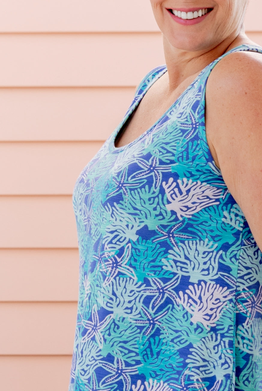 Coral Reef Cotton Beach Dress