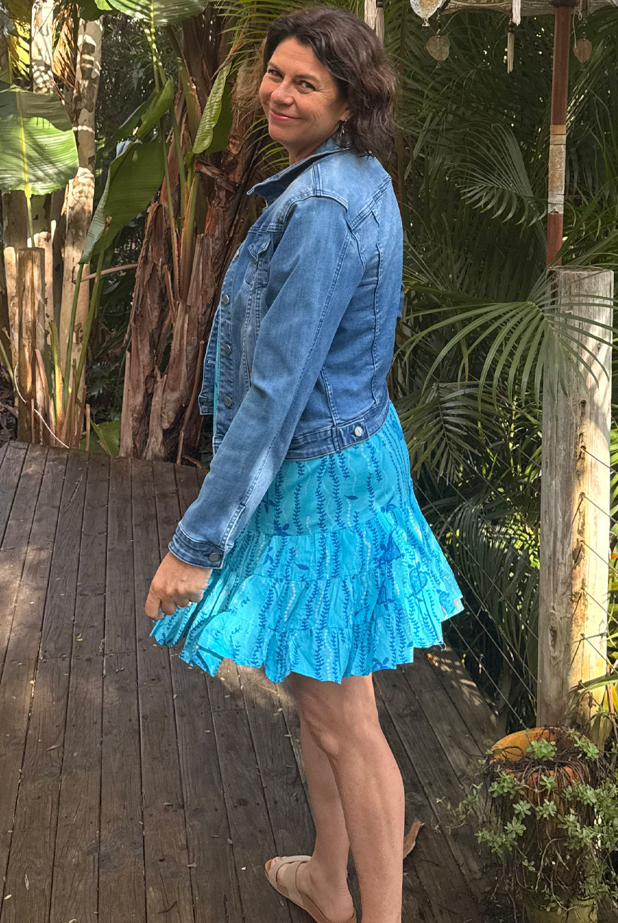Turtle Cotton Frill Dress