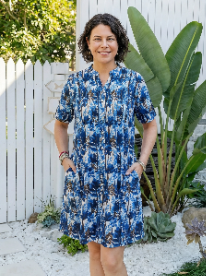 Margaret Dress w Palmgrove Print