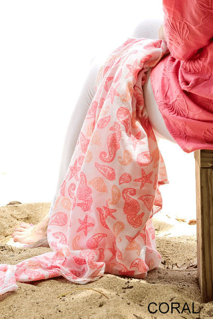 Caribbean Dream Paisley Printed Cotton Sarong Pareo