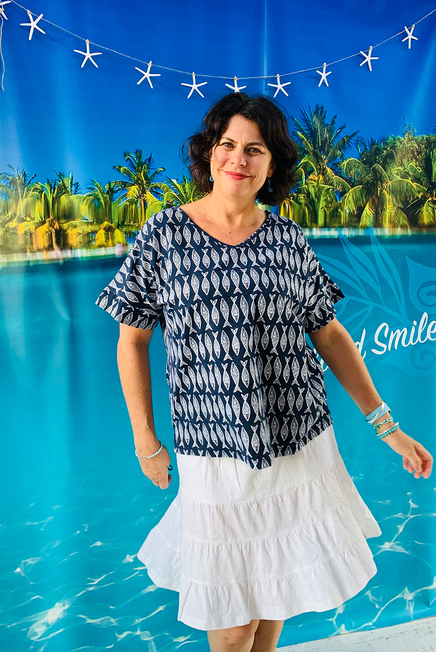 Deep Sea Cotton Tunic KV550