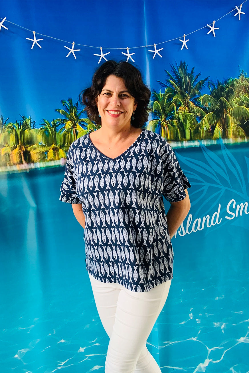 Deep Sea Cotton Tunic KV550