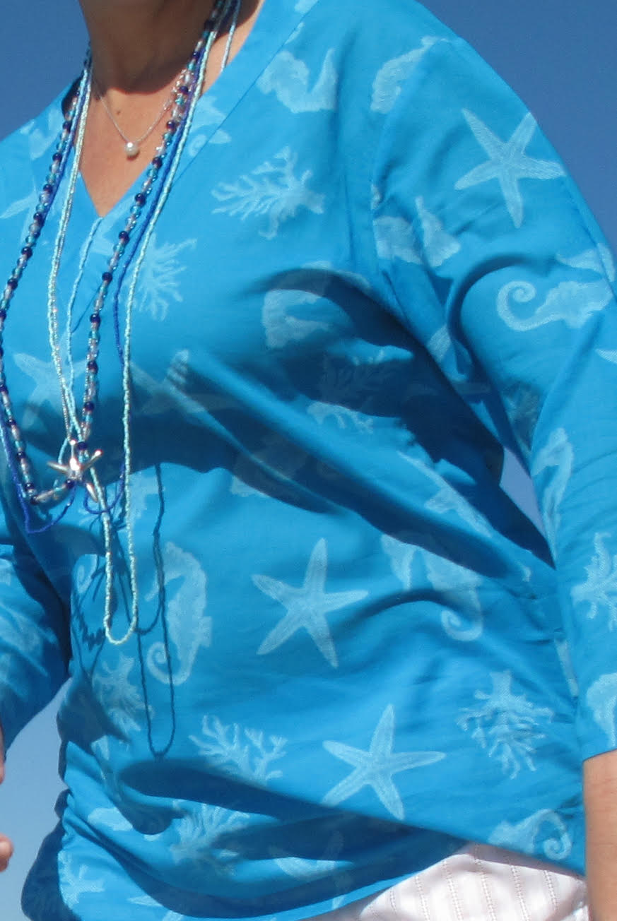 Sealife Cotton Beach Tunic Coverup