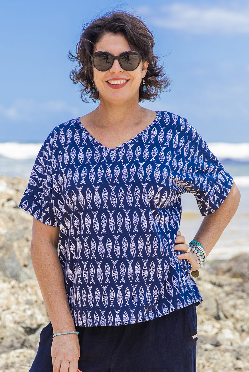 Deep Sea Cotton Tunic KV550