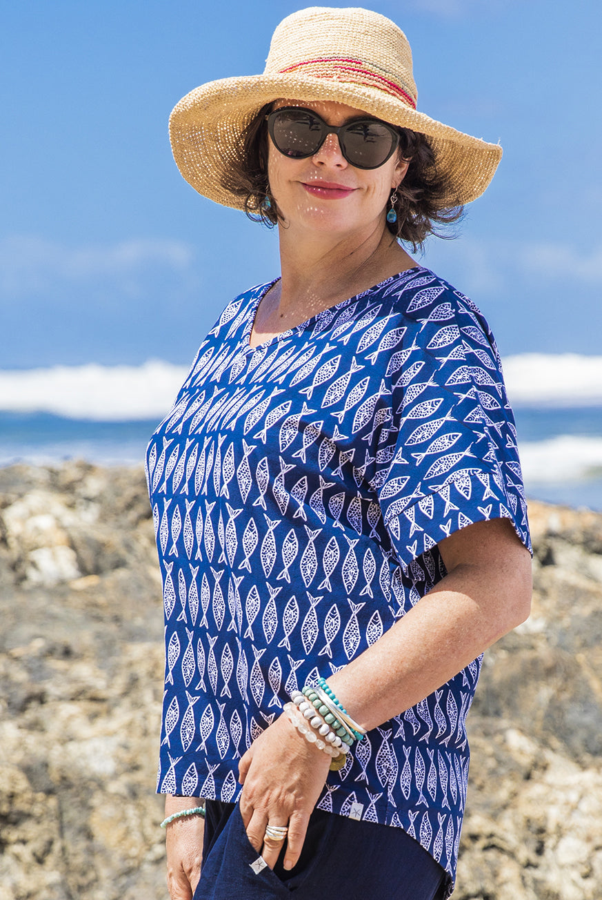 Deep Sea Cotton Tunic KV550