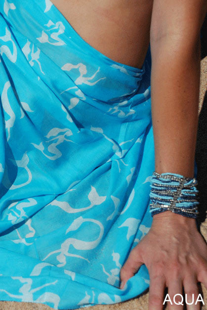 Mermaid Printed Cotton Sarong Pareo