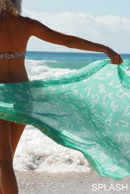 Mermaid Printed Cotton Sarong Pareo
