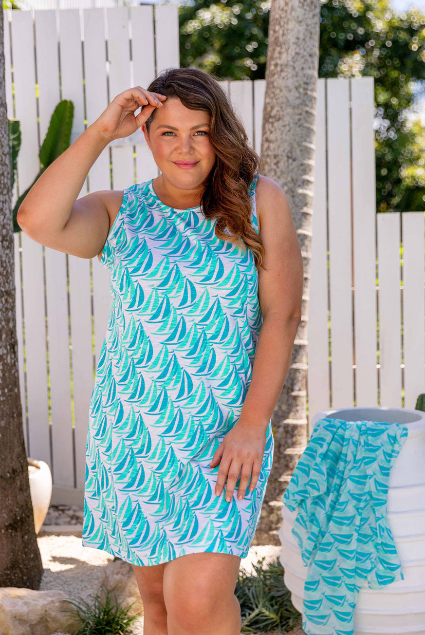 Sailaway Cotton Vacation Dress