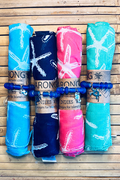 Wishes Printed Cotton Sarong Pareo