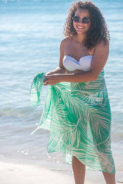 Island View Printed Cotton Sarong Pareo KVIDLV