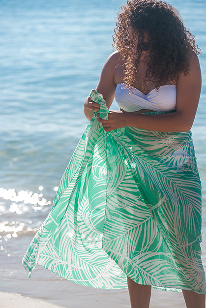 Island View Printed Cotton Sarong Pareo KVIDLV