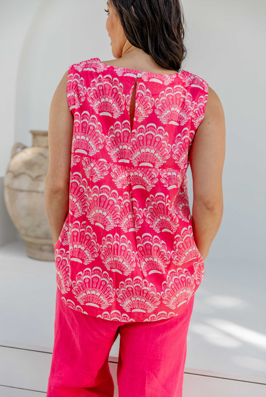 Anguilla Seaside Shell Cotton Top