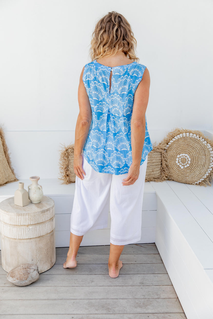 Anguilla Seaside Shell Cotton Top