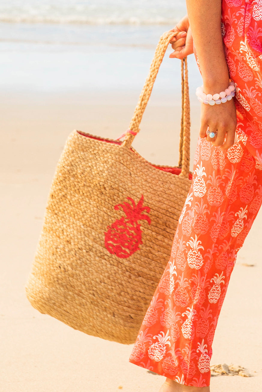 Tango Jute Cotton Beach Bag KVJBTN