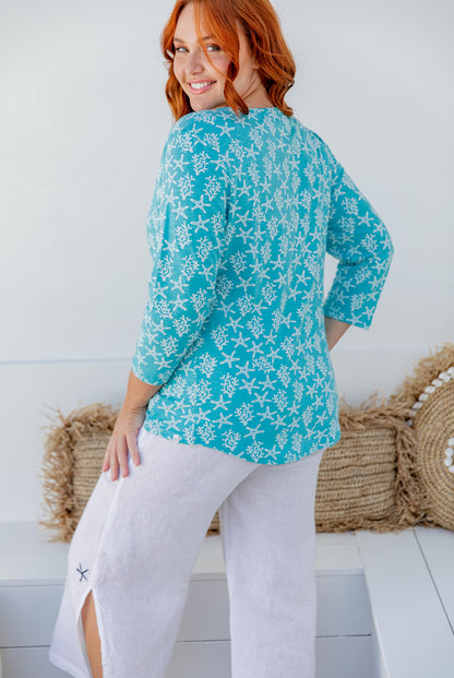 Atoll Long Sleeve Cotton Top