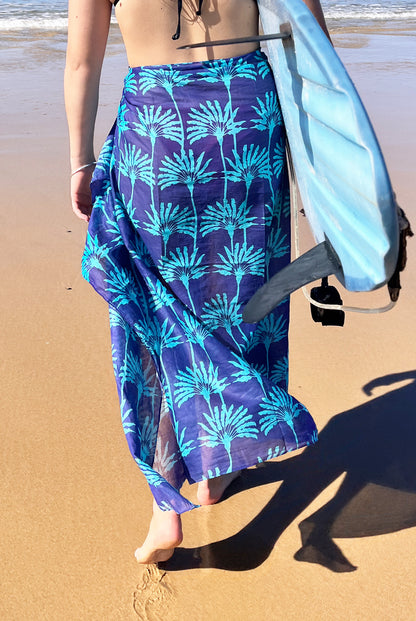 Umbrella Palm Cotton Sarong