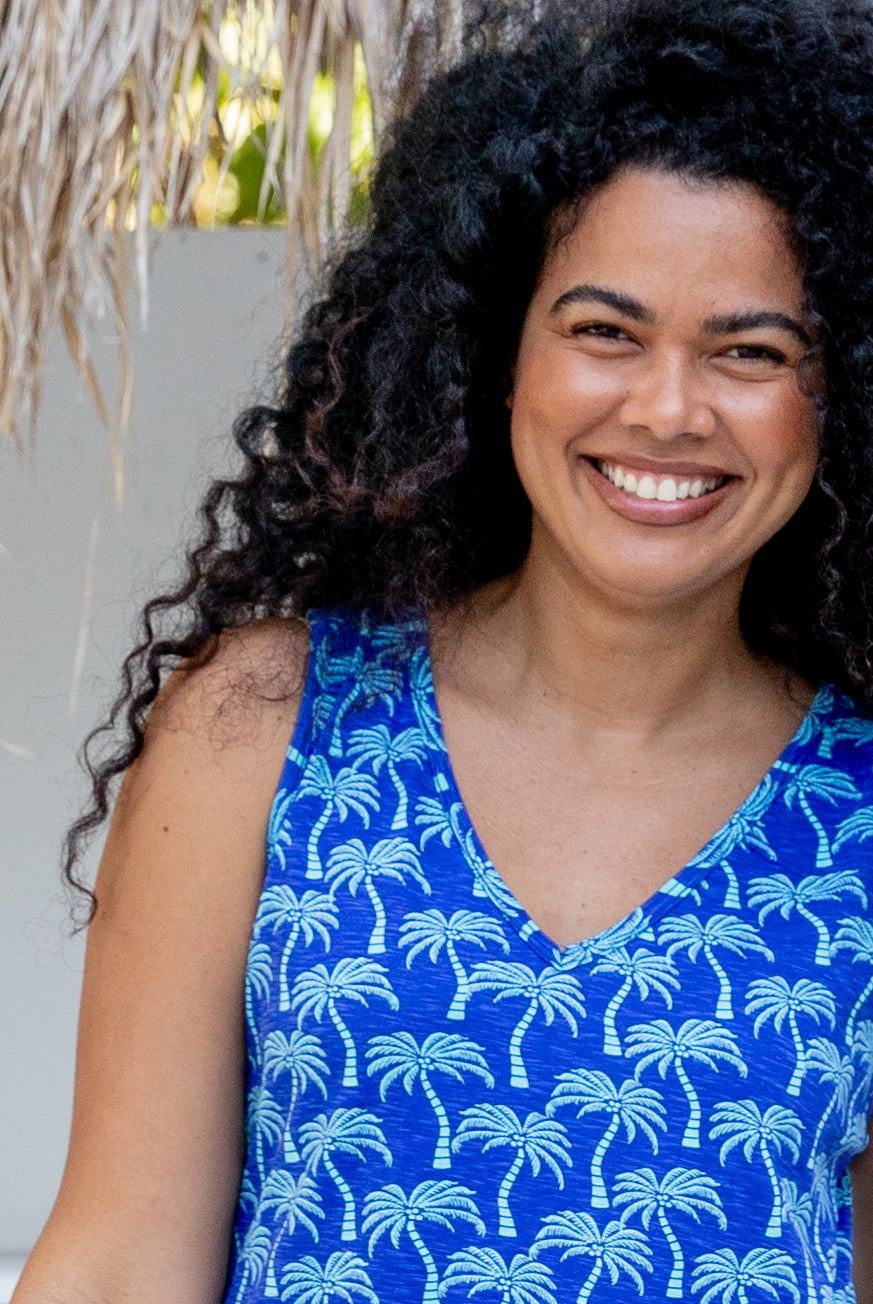 Palm Tree Cotton Dress