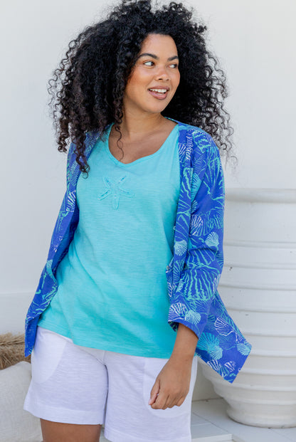 Ocean Floor Cotton Cardi