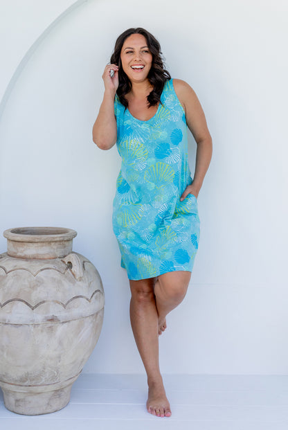 Ocean Floor Cotton Dress