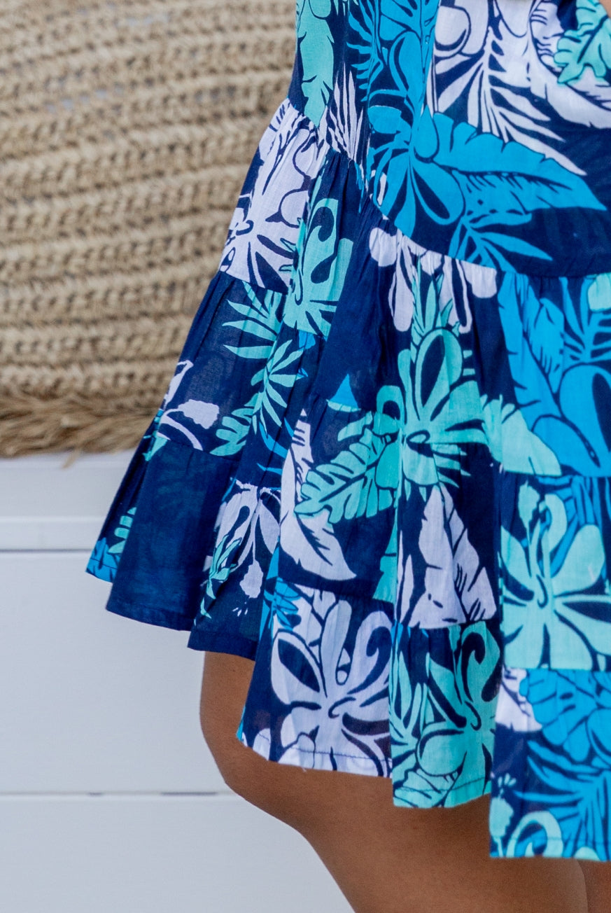 Hibiscus Cotton Vacation Dress