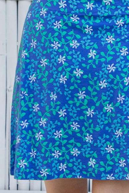 Kauai Tropical Flower Cotton Skirt