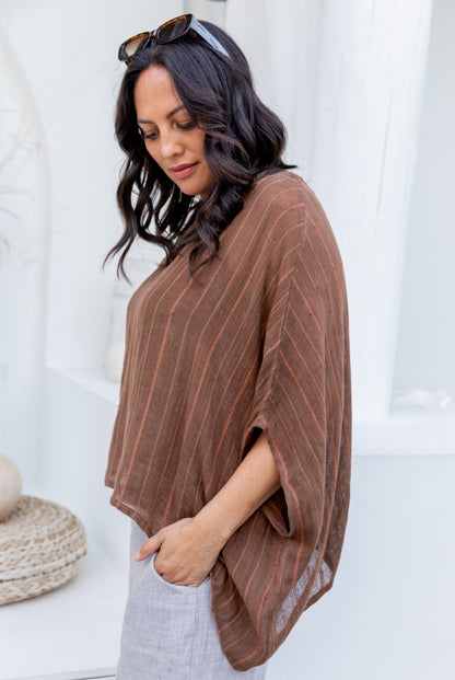 Valento Linen Gauze Top