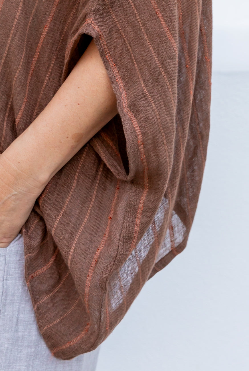 Valento Linen Gauze Top