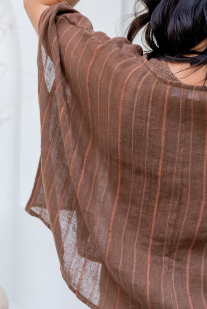 Valento Linen Gauze Top