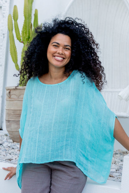 Valento Linen Gauze Top