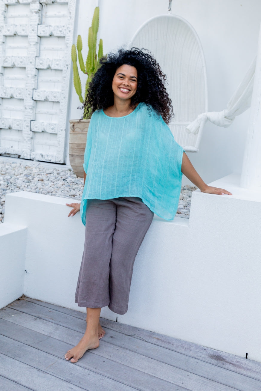 Valento Linen Gauze Top