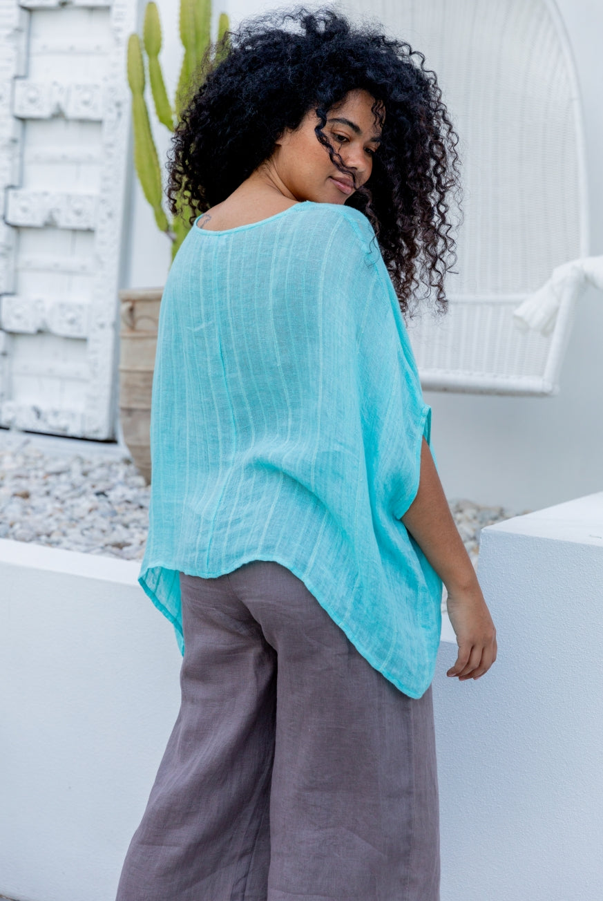 Valento Linen Gauze Top