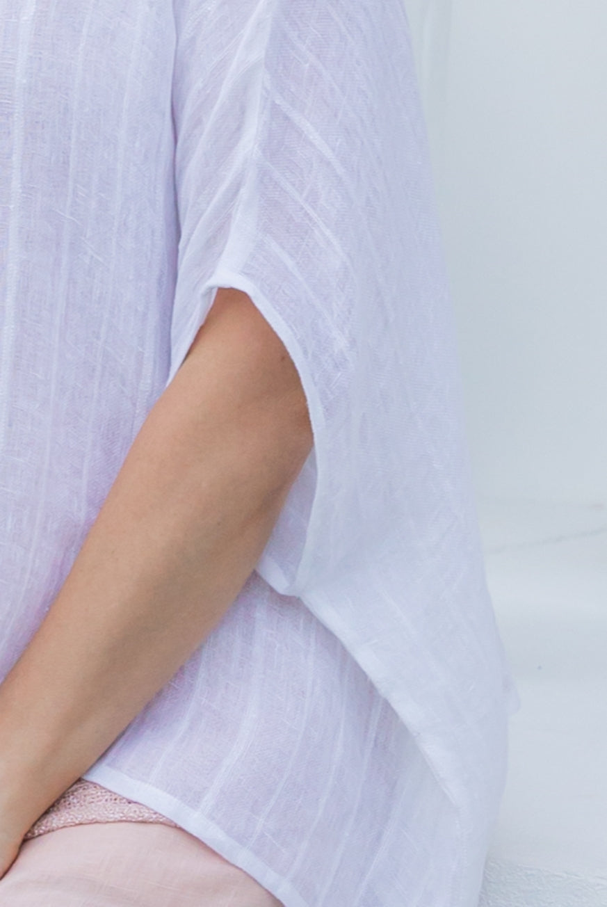 Valento Linen Gauze Top