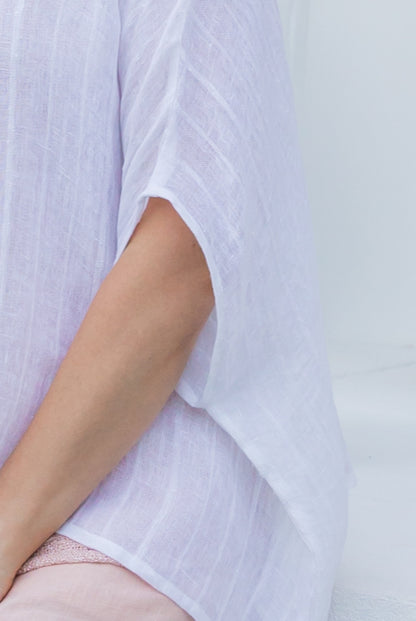 Valento Linen Gauze Top