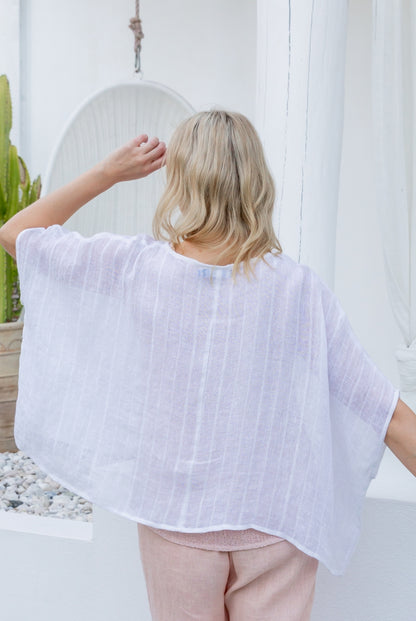 Valento Linen Gauze Top