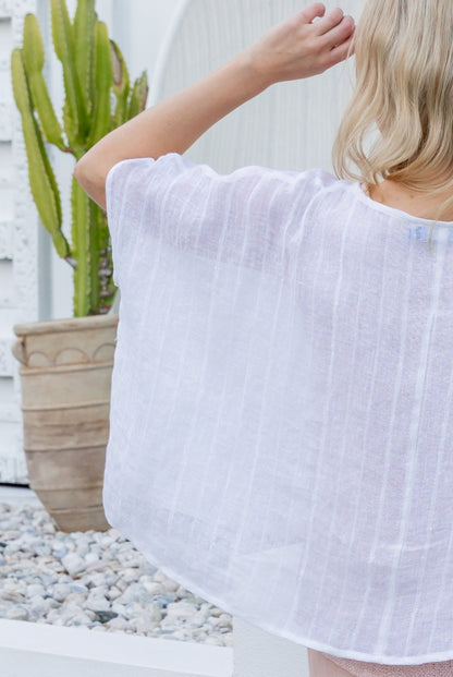 Valento Linen Gauze Top