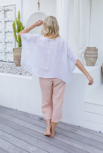 Valento Linen Gauze Top