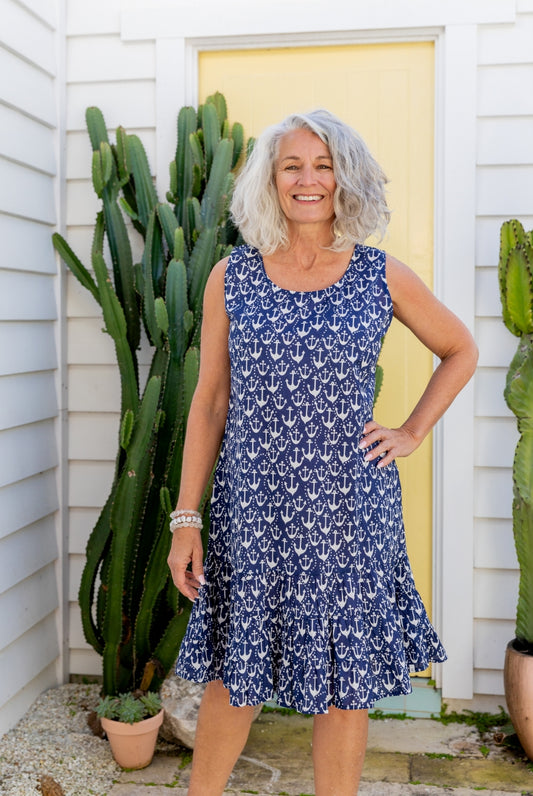 Anchor Cotton Dress