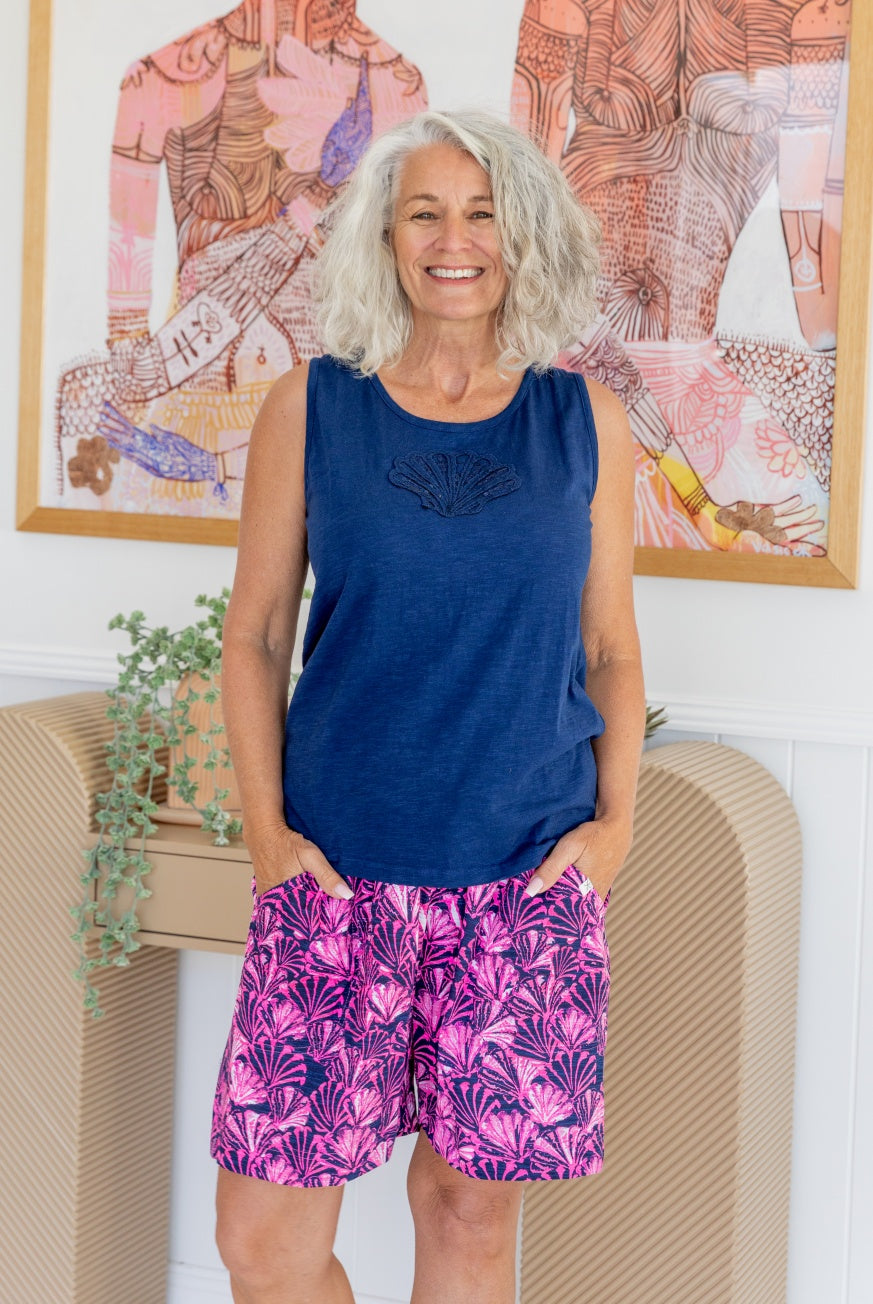 Shell Cotton Beach Shorts