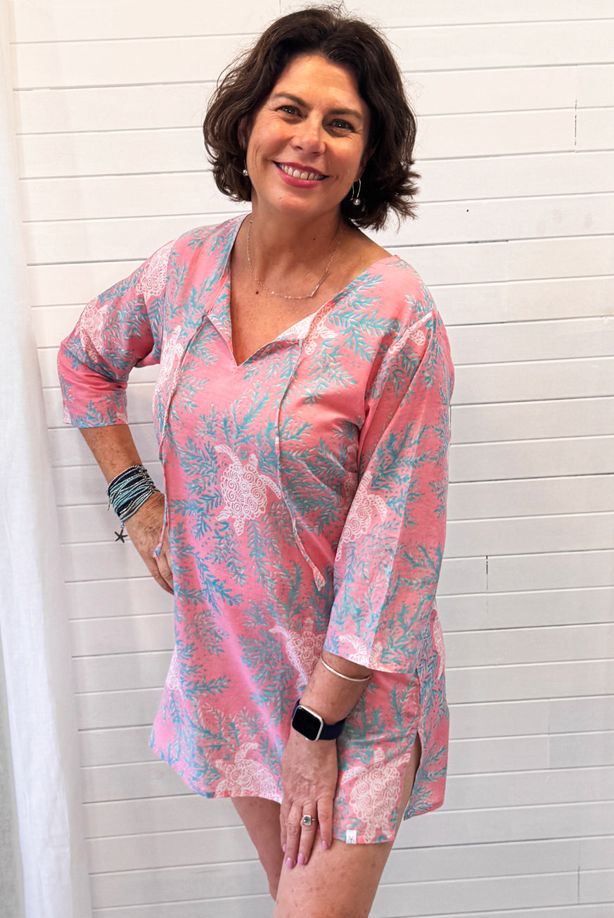Turtle Cotton Beach Tunic Coverup
