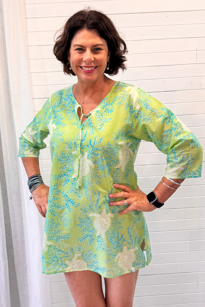 Turtle Cotton Beach Tunic Coverup