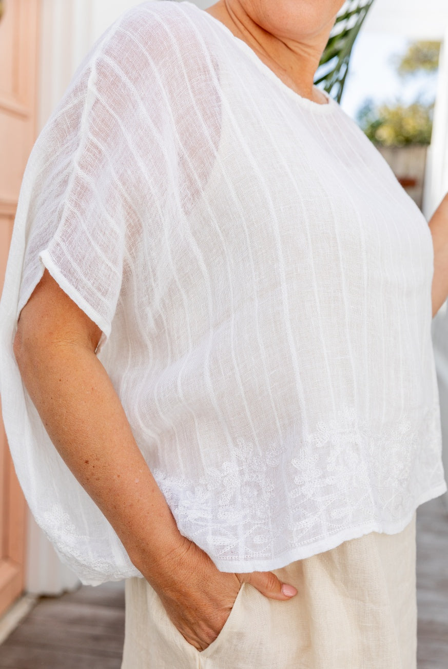 Venice Embroidered Top