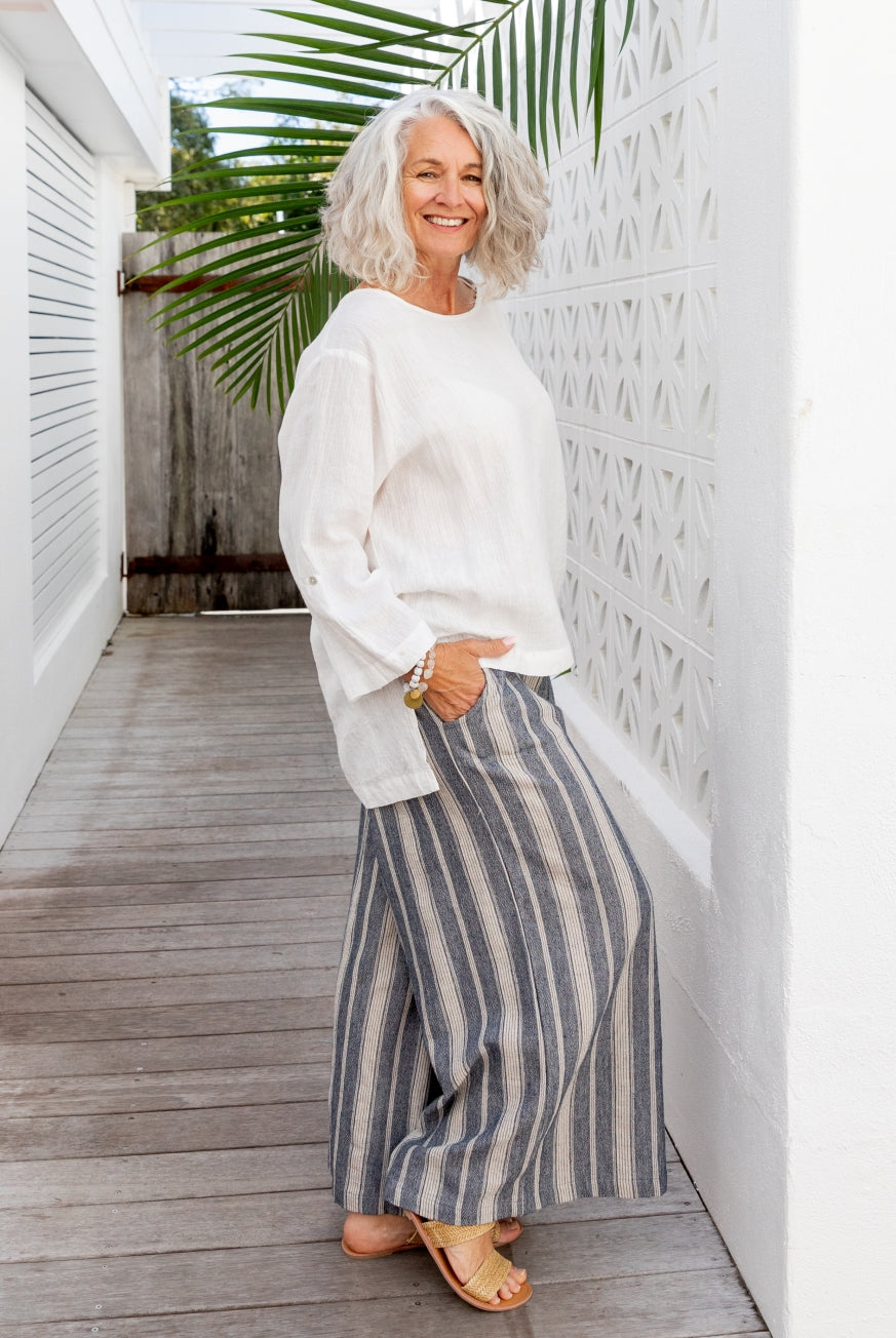 Calabria Linen Cotton Pants
