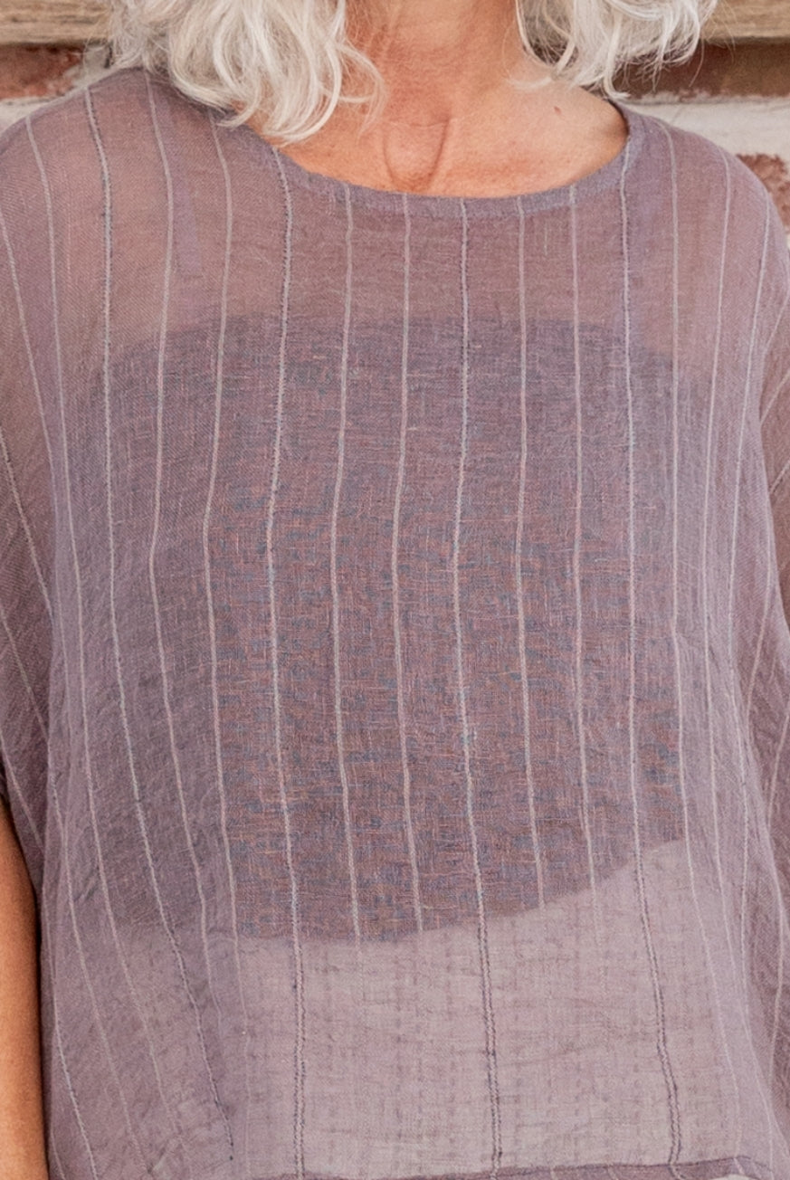 Valento Linen Gauze Top