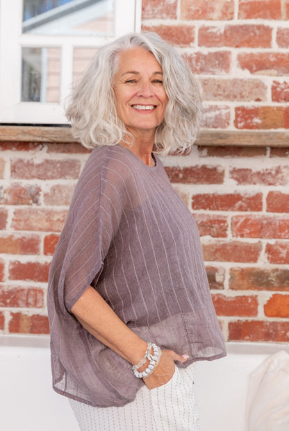 Valento Linen Gauze Top