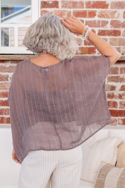 Valento Linen Gauze Top