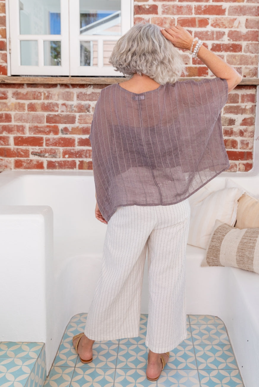 Valento Linen Gauze Top