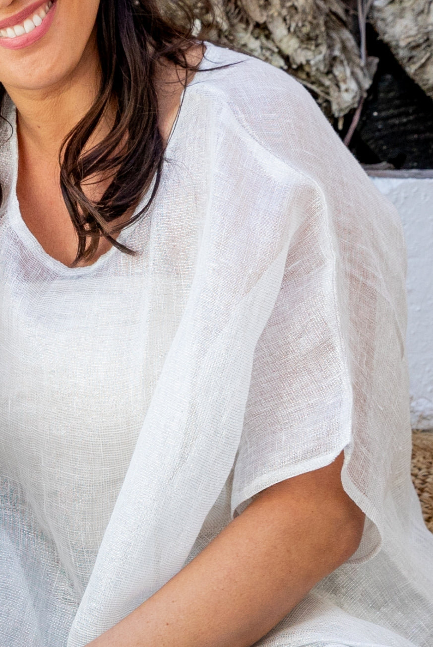Sparkly Lurex Thread Venice Top - one size